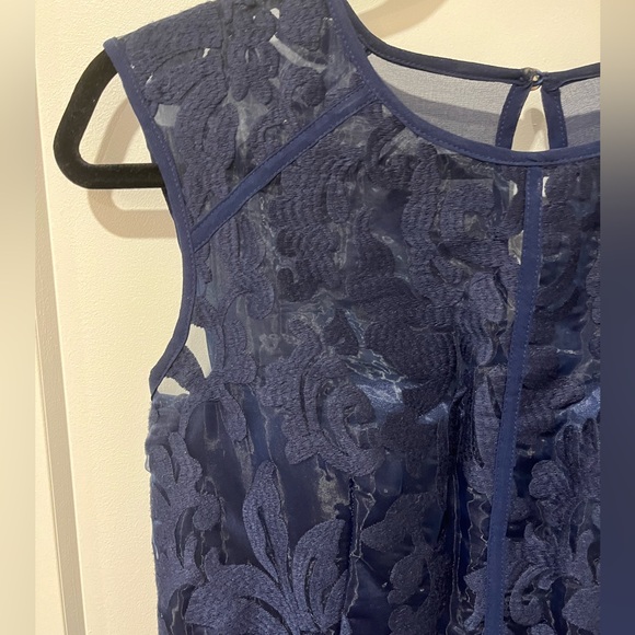 Occasion Dress Long/Maxi - Little Mistress LONDON - Navy Blue- US8/UK12 - Picture 9 of 10